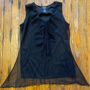 Gothic Lace Polka Dot Tank Top